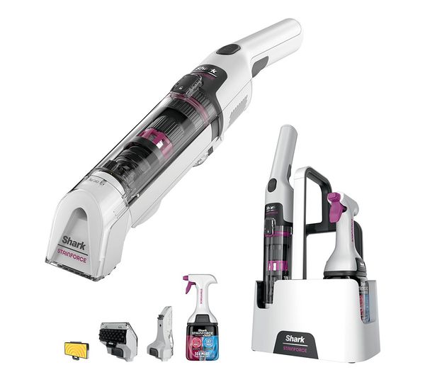 SHARK StainForce Stain-Destroying HX100UKT Cordless Spot Cleaner - White