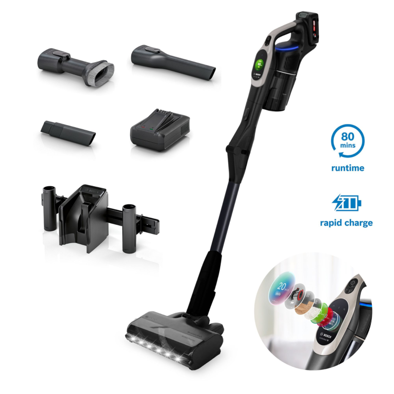 Cordless Handstick Vacuum Cleaner - 80 Minutes Runtime - Graphite