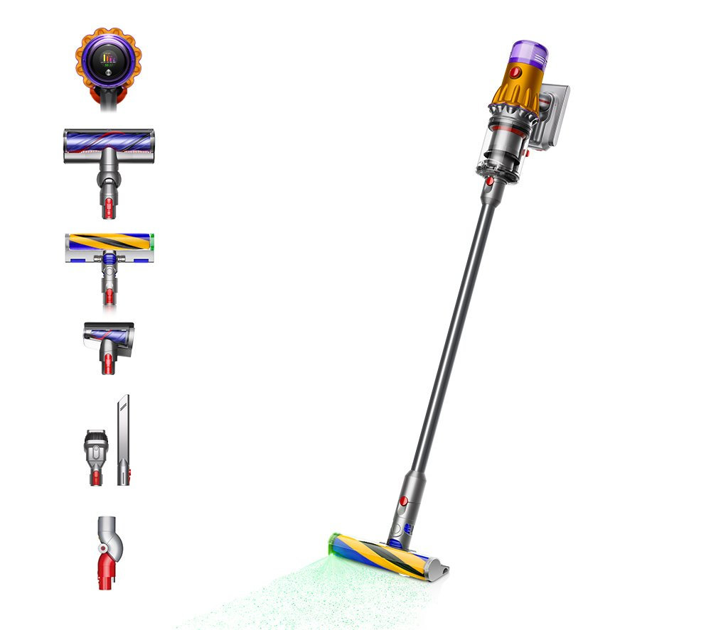 Dyson V12-2023 Detect Slim Absolute Cordless Vacuum Cleaner-Yellow/Nickel