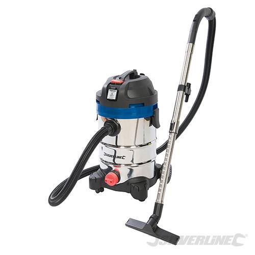 Silverline 1250W Wet & Dry Vacuum Cleaner 30Ltr 1250W UK 575803